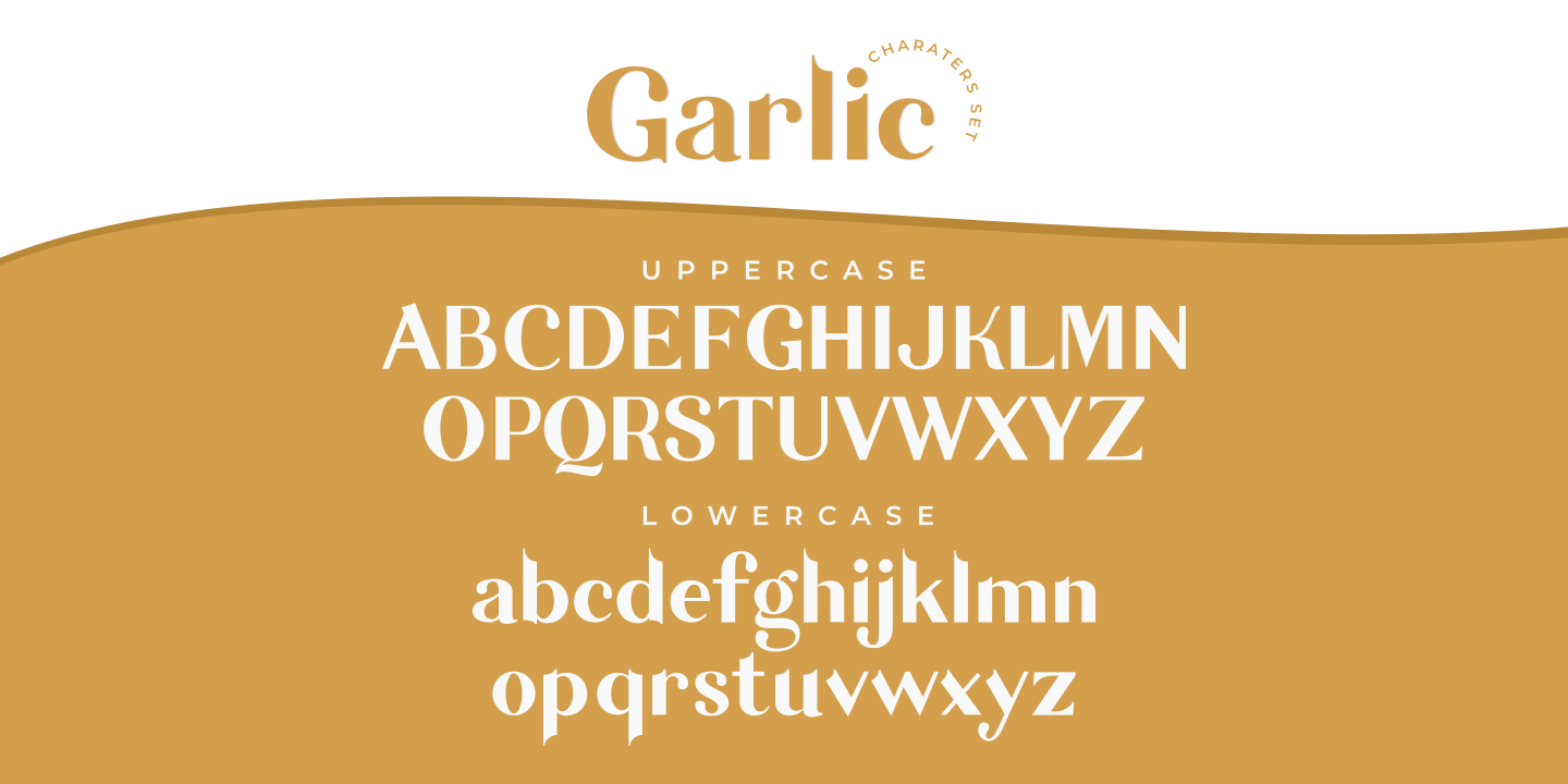 Beispiel einer Garlic-Schriftart #3